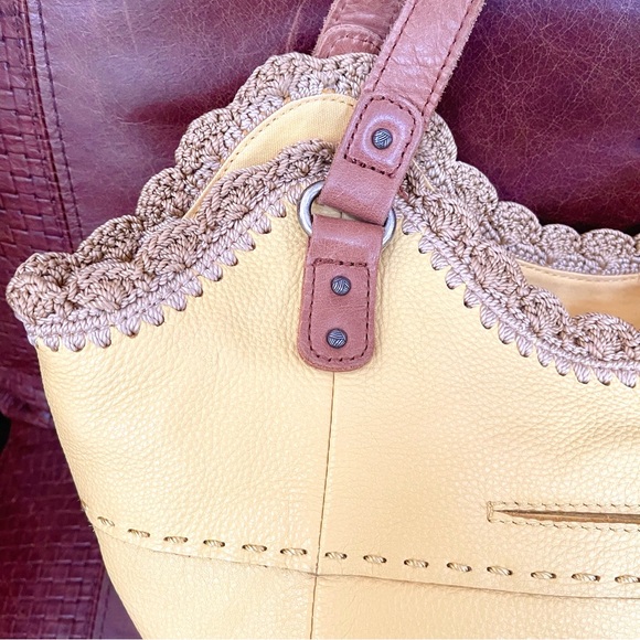 The Sak Genuine Pebbled Leather Hobo Tote / Satchel / Shoulder Bag - Picture 3 of 10